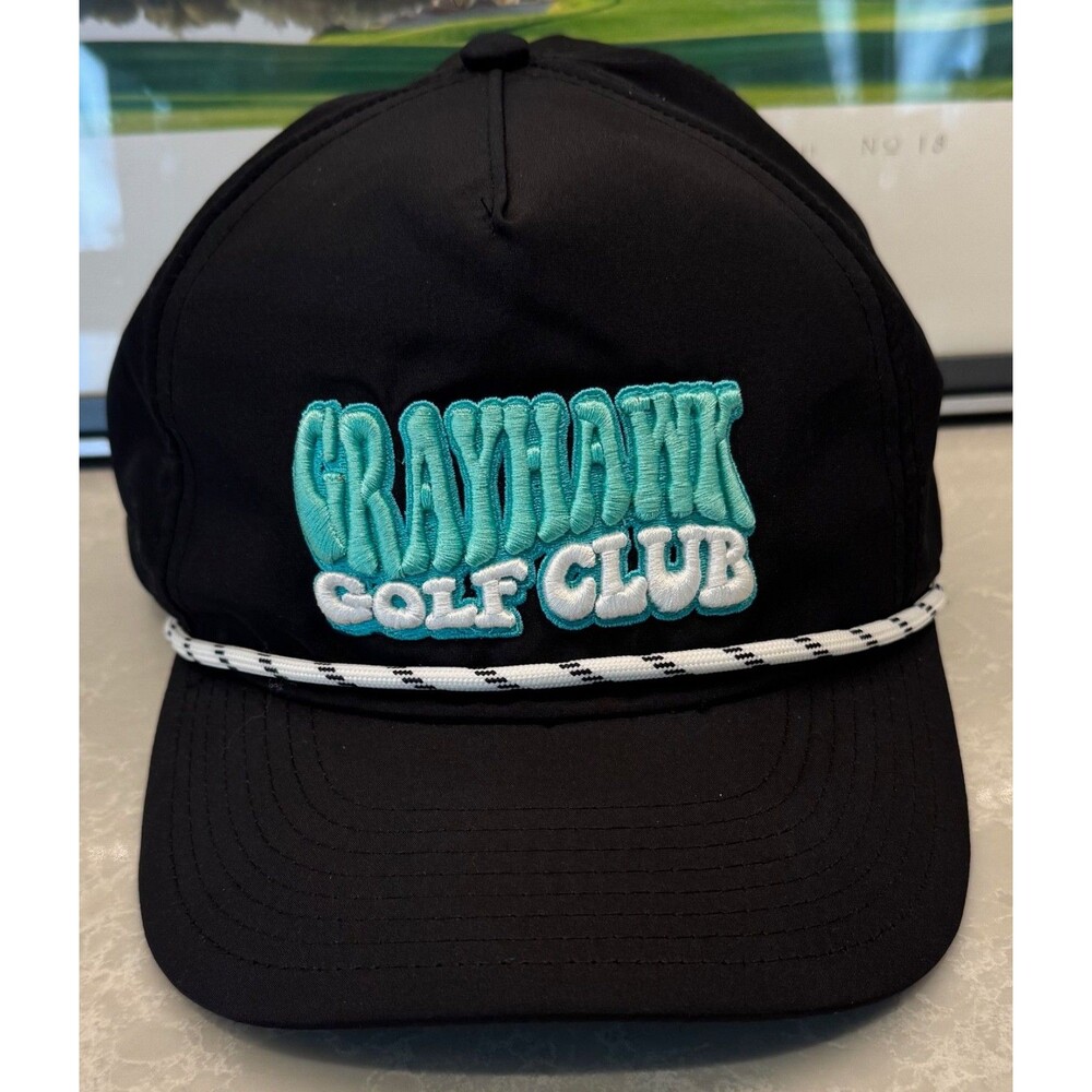 Grayhawk Golf Club - Pukka Rope Golf Hat - Men's Adjustable - Black - Scottsdale